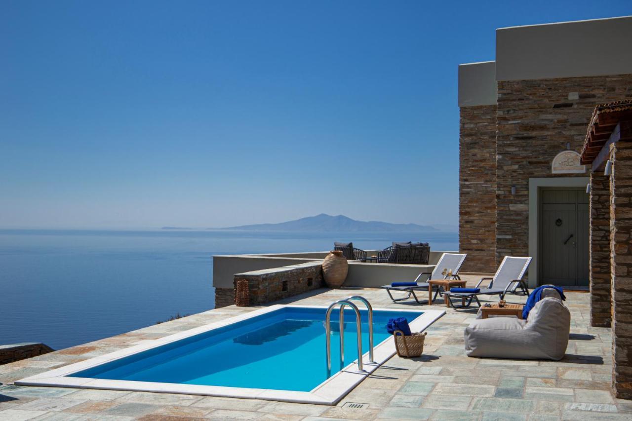 Acron Andros - Luxury Villa With Private Pool Korthio Экстерьер фото