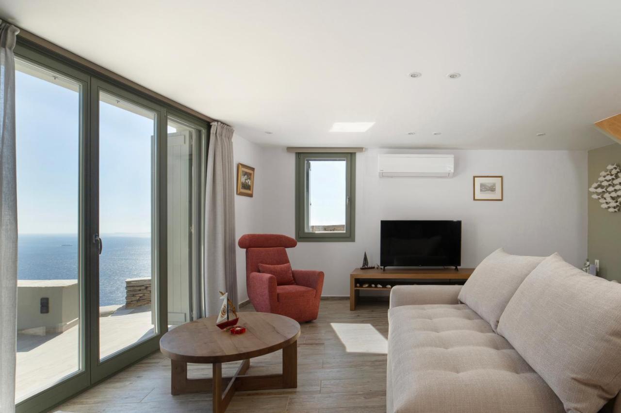 Acron Andros - Luxury Villa With Private Pool Korthio Экстерьер фото