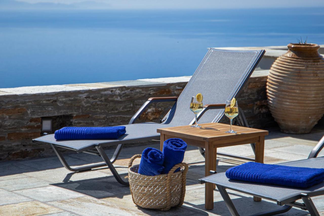 Acron Andros - Luxury Villa With Private Pool Korthio Экстерьер фото