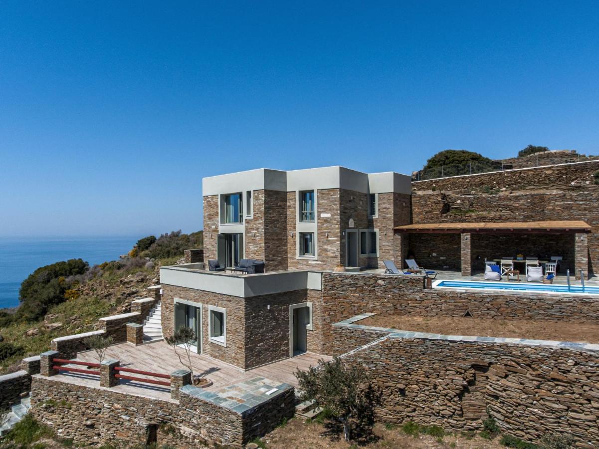 Acron Andros - Luxury Villa With Private Pool Korthio Экстерьер фото