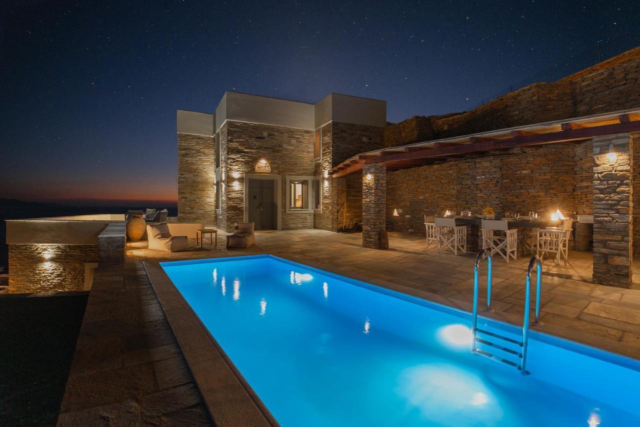 Acron Andros - Luxury Villa With Private Pool Korthio Экстерьер фото